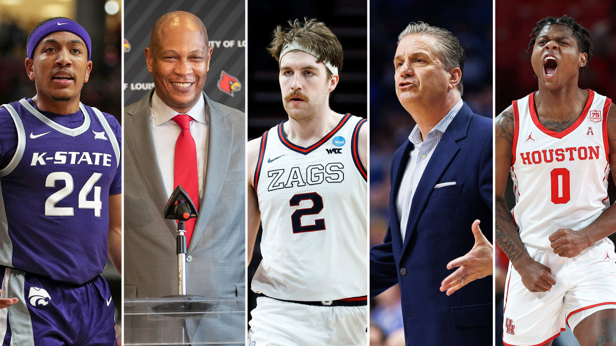 Nijel Pack, Kenny Payne, Drew Timme, John Calipari and Marcus Sasser